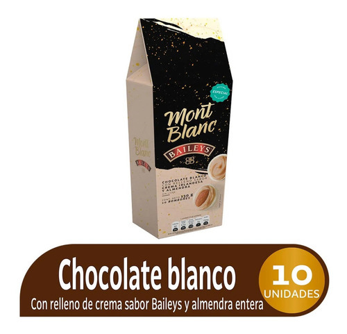 Bombones Chocolate Almendra Montblanc Crema Baileys × 130g
