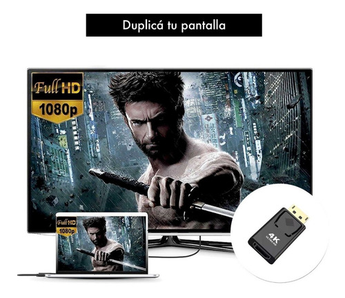 Adaptador Displayport A Hdmi 4k 3d Full Hd