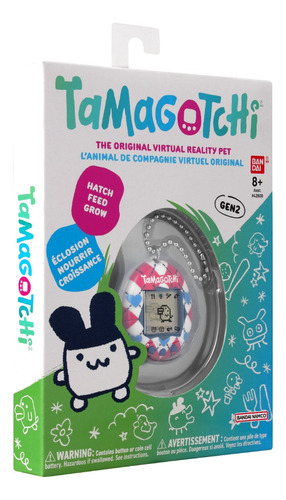 Tamagotchi Original Argyle Heart Mascota Electrónica Bandai Rojo