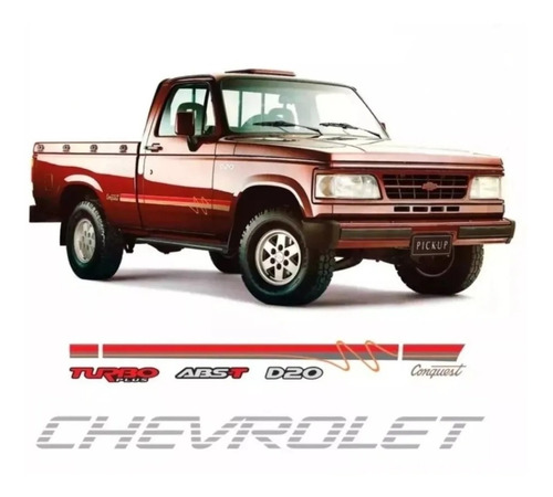 Graficas Calcomania Lateral Chevrolet D20 Conquest