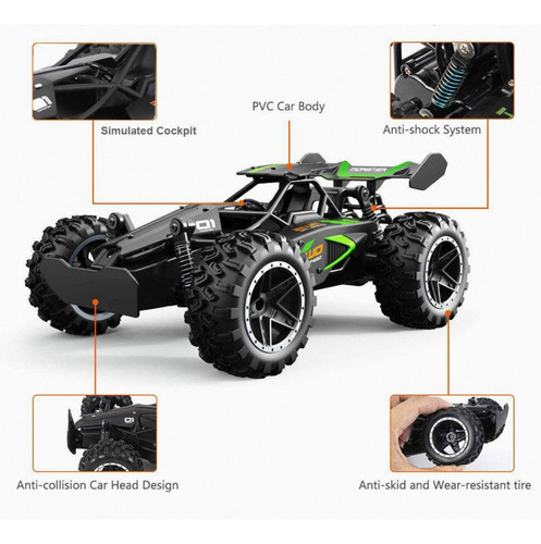 Carrinho De Controle Remoto G03063r Off Road 1/18