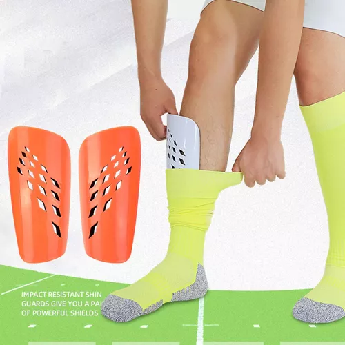 Espinilleras De Fútbol, Accesorios De Protección Naranja