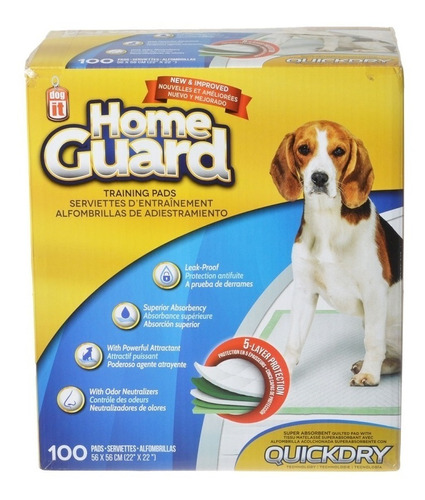 Paños Sanitarios De Entrenamiento Dog It Home Guard 100un T#