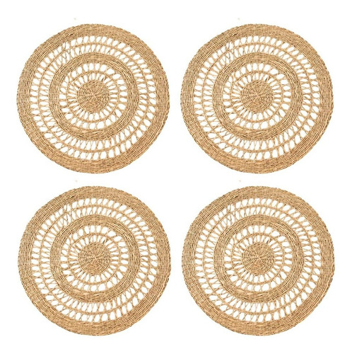 Set De 4 Individuales Seagrass Calados