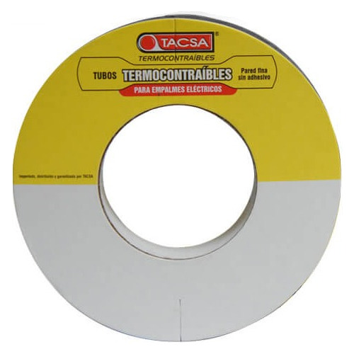 Termocontraible 2,0 - 1,0 Mm 3/32  X 10 Mts. Tacsa