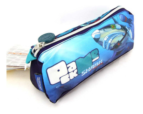 Imagem 5 de 9 de Mochilete Shark Cyborg Com Lancheira E Estojo Pacific 997l01