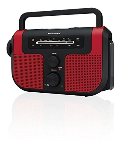 Radio Am/fm Con Linterna, Color Rojo-negro