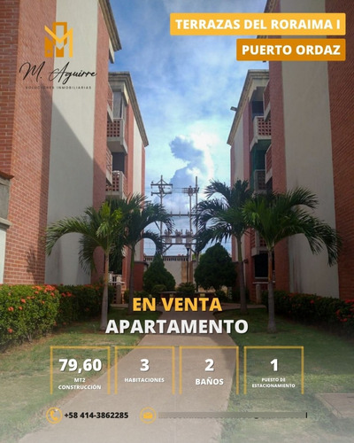 Apartamento En Venta, Resd. Terrazas Del Roraima I, Puerto Ordaz (ka)
