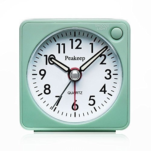 Reloj Despertador Peakeep Ultra Small Battery Con Snooze Y L