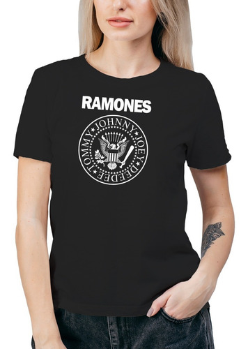 Polera Mujer Ramones Punk Algodón Orgánico Mus71