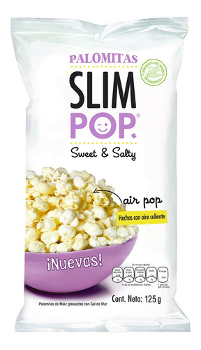 Palomitas Slim Pop Sweet and Salty 125g