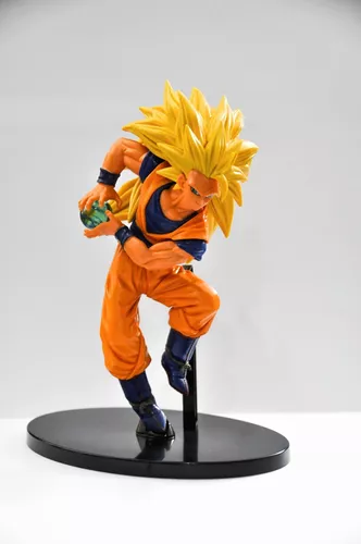 Boneco Goku Super Saiyan 3 Action Figure Dragão Ball Z