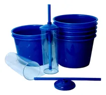 Comprar Kit 50 Cinema Balde Pipoca1,5l + Copo Long Drink 350ml