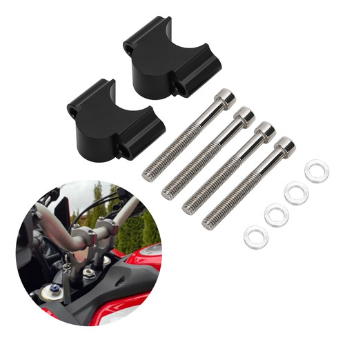 Elevador De Manillar De Aluminio Para Motocicleta De 28 Mm
