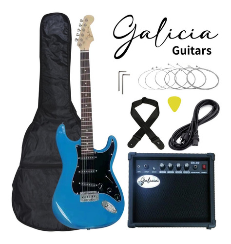 Combos Guitarras Eléctricas Galicia/amplifi20w/forro/cable/b