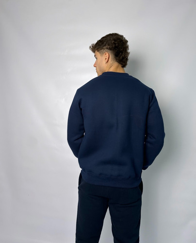 Buzo Cuello Redondo Liso Hombre Frisa Invisible Premium