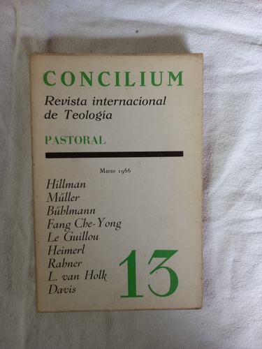 Concilium 13 Pastoral Müller Rahner Davis Van Holk Hillman