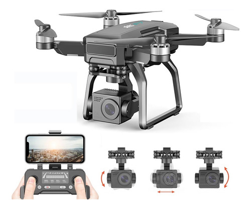 Drone F7 4k Pro Con Cámara 4k Dark Gray 5ghz 3baterías