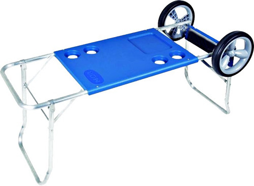 Carrito Playero De Aluminio Con Mesa Y Ruedas Mor (2495)