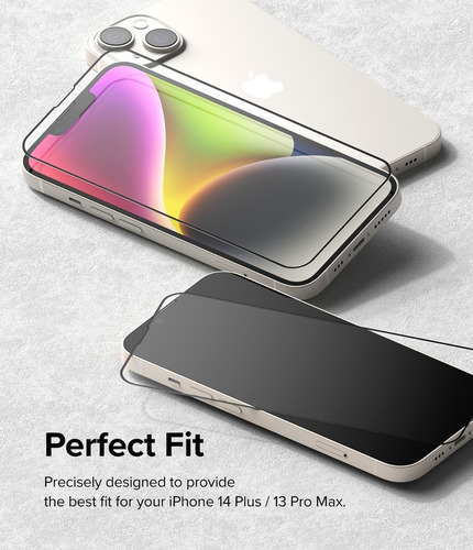 Imagen 8 de 10 de Vidrio Templado Ringke Para iPhone 14 Plus 6,7 Full Cover