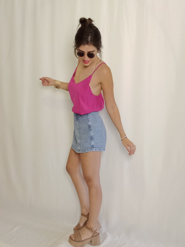 Short Aereo De Jean Para Mujer