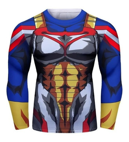 Playera Camisa All Mighty Anime Hero Academia Licra Cosplay