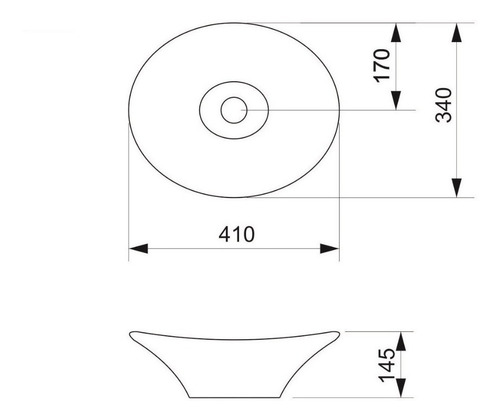 Piazza Bachas A082 - Blanco - Esmaltado - 145 mm - 410 mm