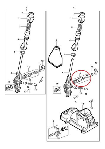 Imagen 3 de 6 de Kit Rep Palanca Chevrolet Corsa Classic Fun Cel Agile Montan