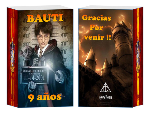 Bolsita Golosinera Harry Potter Personalizada X 40 Unidades