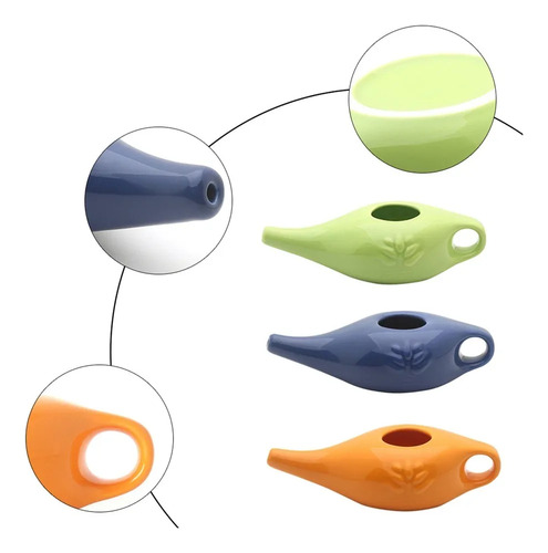 - Maceta De Cerámica Neti Pot De 250 Ml, Duradera, A Prueba