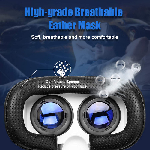 Vr Headset With Controller Adjustable 3d Vr Glasses Virtual