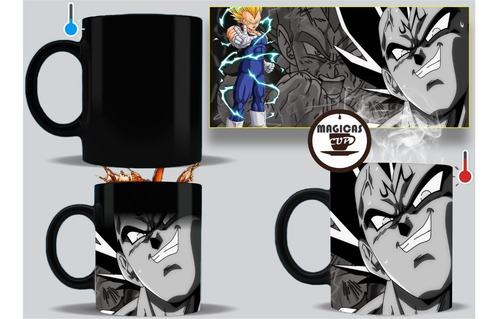 Imagen 2 de 4 de Taza Mágica Vegeta Dragon Ball Super