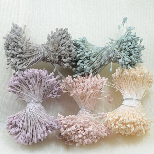 Pistilo De Estambres De Flores Artificiales Púrpura Beigeah