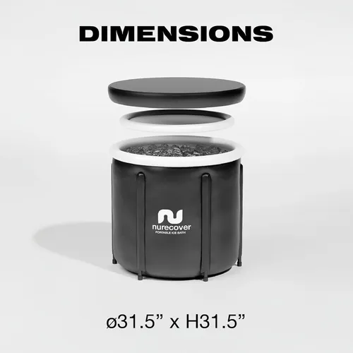 Baño De Hielo Nurecover Compacto 400l Plegable Y Portátil