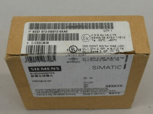 Siemens 6es7 972-0bb12-0xa0 Busconnector Profibus Dp - N Yyx