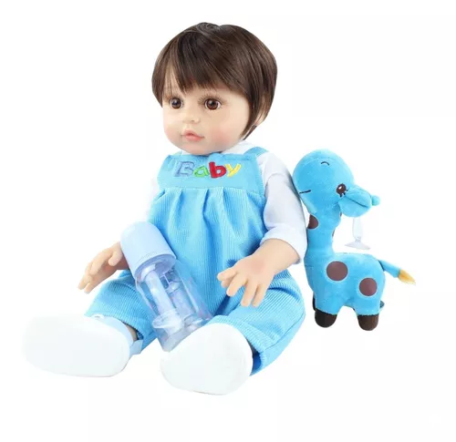 Boneco Bebê Reborn Recém Nascida 48cm Corpo De Silicone