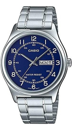 Casio Mtp-v006d-2b - Reloj Analógico Para Hombre De Acero