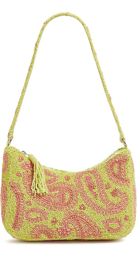 Mini Bolso De Hombro Vera Bradley Frannie, Coral Paraíso