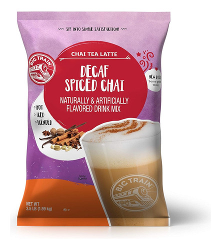 Latte Te Chai Big Train Instantanea Polvo 3.5 Lb Especias