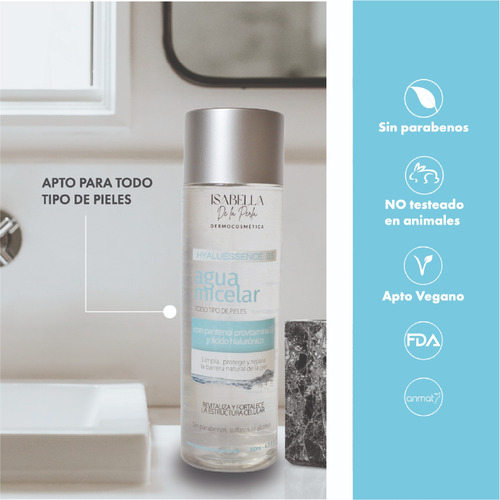 Hyaluessence B5 Agua Micelar Con Pantenol Ácido Hialurónico