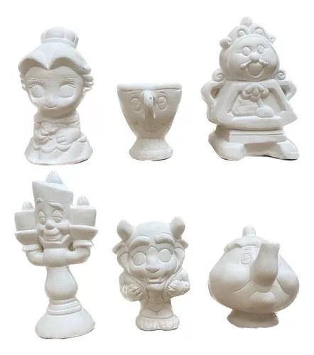 Figuras De La Bella Y La Bestia Ceramica