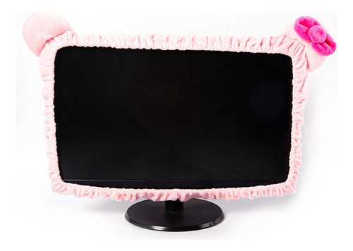 Pink Computer Monitor Cover Monitor Dust Cover For 20-27 Inc