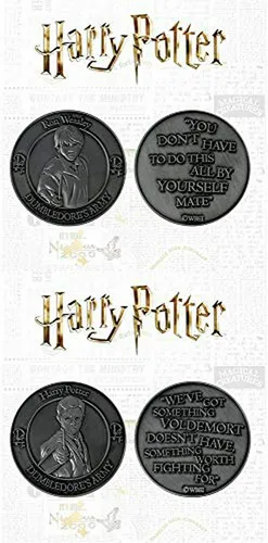 Set De Monedas Coleccionables Thg-hp06 De Harry Potter Y Ron