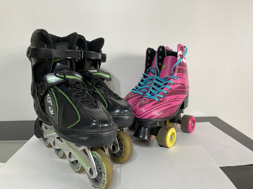 Rollers Patines Espectacular Oferta 37/42 Negro (Usado)