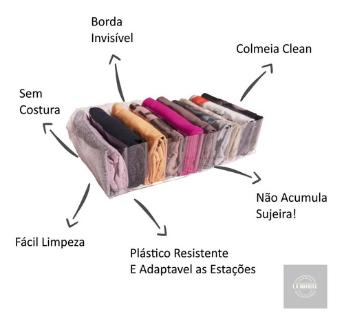 Colmeias Organizadoras Gaveta G.g Transparente C/ 1 Unidade