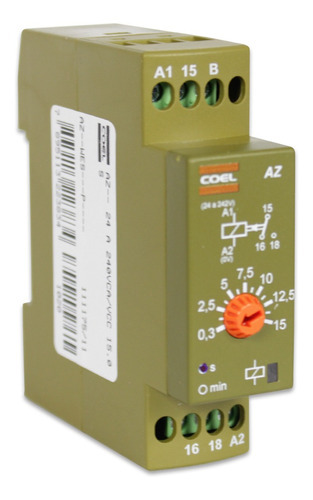 Rele Temporizador De Retardo Coel 15s 24 A 240vca/vcc Az Wes