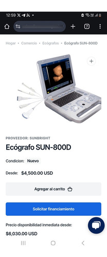 Ecografo Sin Uso (Usado)