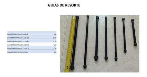 Guia De Ballesta O Resorte De 7/16 *6  C/tuerca Grado 10.9hn