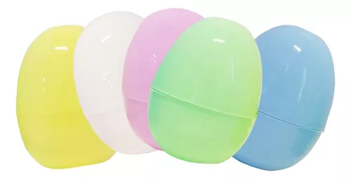 Huevos de Pascua de plástico brillantes y coloridos, se mantienen  verticales, perfectos para la caza de huevos de Pascua, huevos sorpresa,  caza de