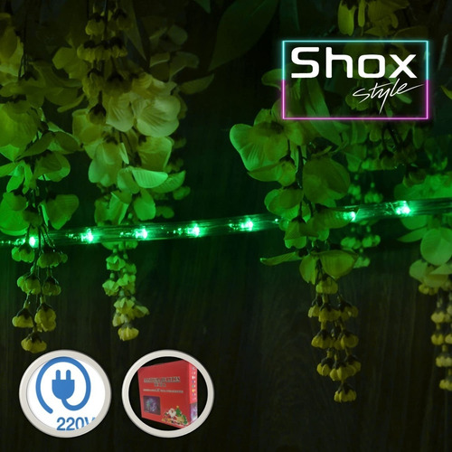Imagen 5 de 8 de Manguera Luces 10 Metros Led Exterior 8 Efectos Varios Color